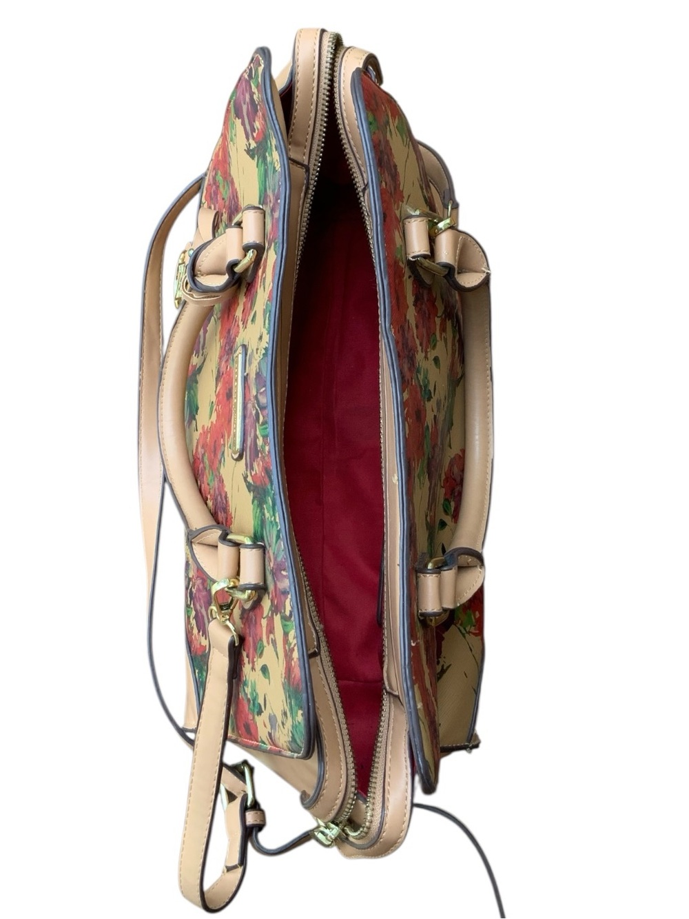 Adrienne Vittadini Studio Floral Design Satchel - Picture 10 of 15
